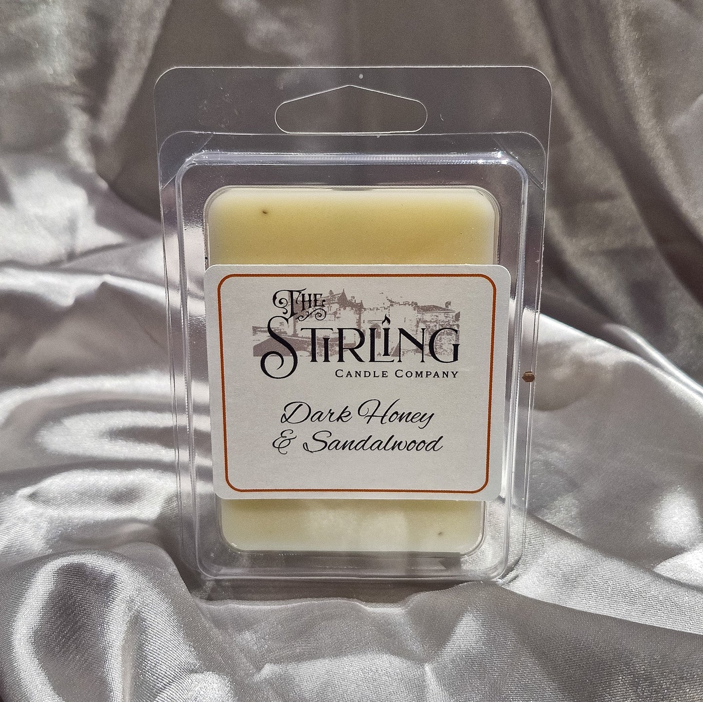 Dark Honey & Sandalwood - Wax Melt Clamshell - mezetto Shopify Collective The Stirling Candle Company
