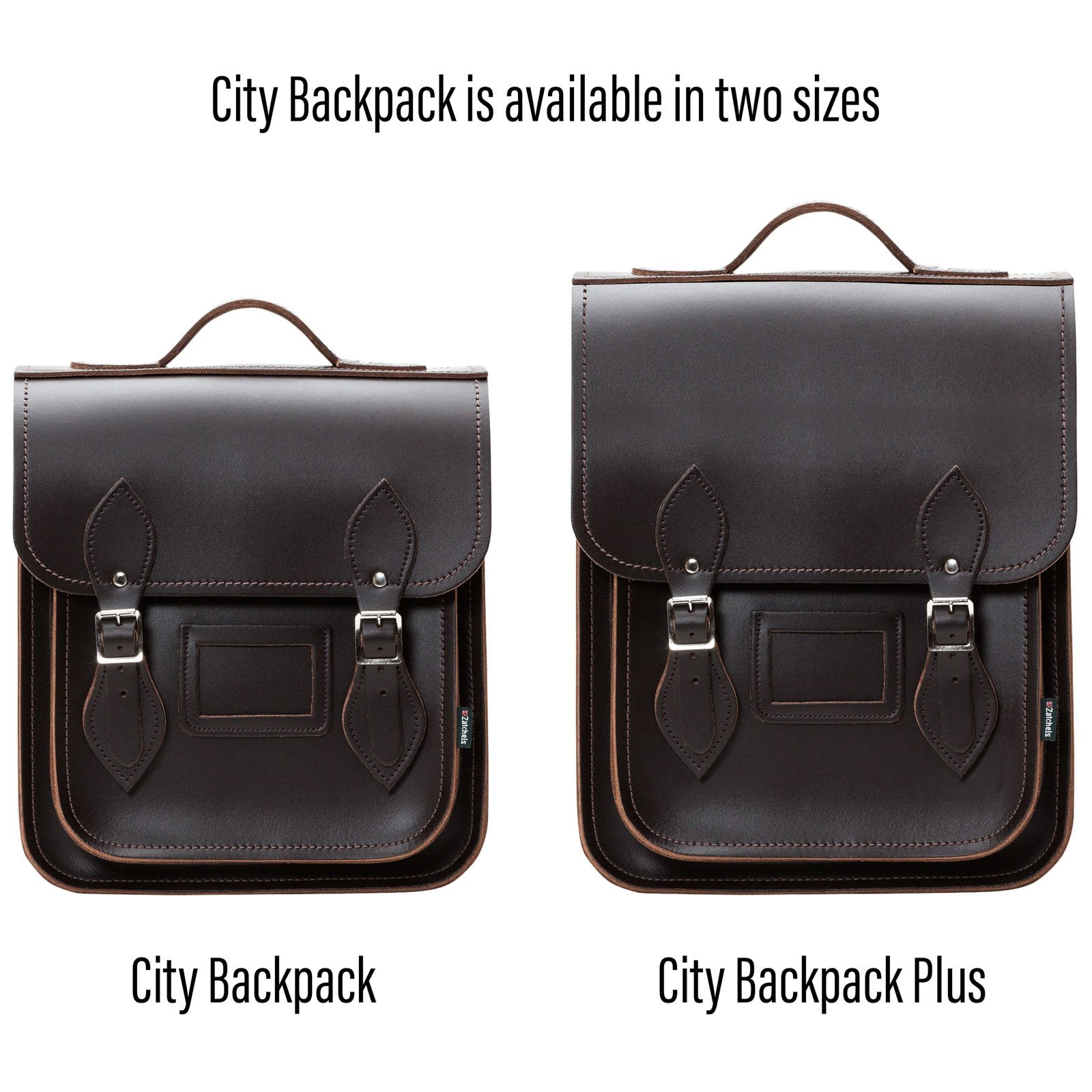 Handmade Leather City Backpack - Dark Brown-5