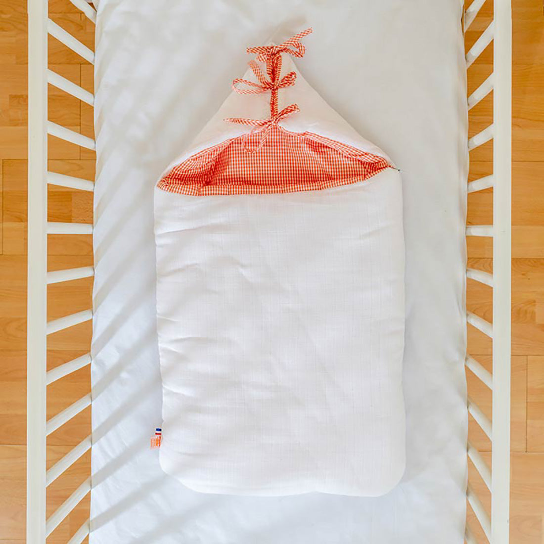 Organik Pamuklu Flama Çantası - Beyaz