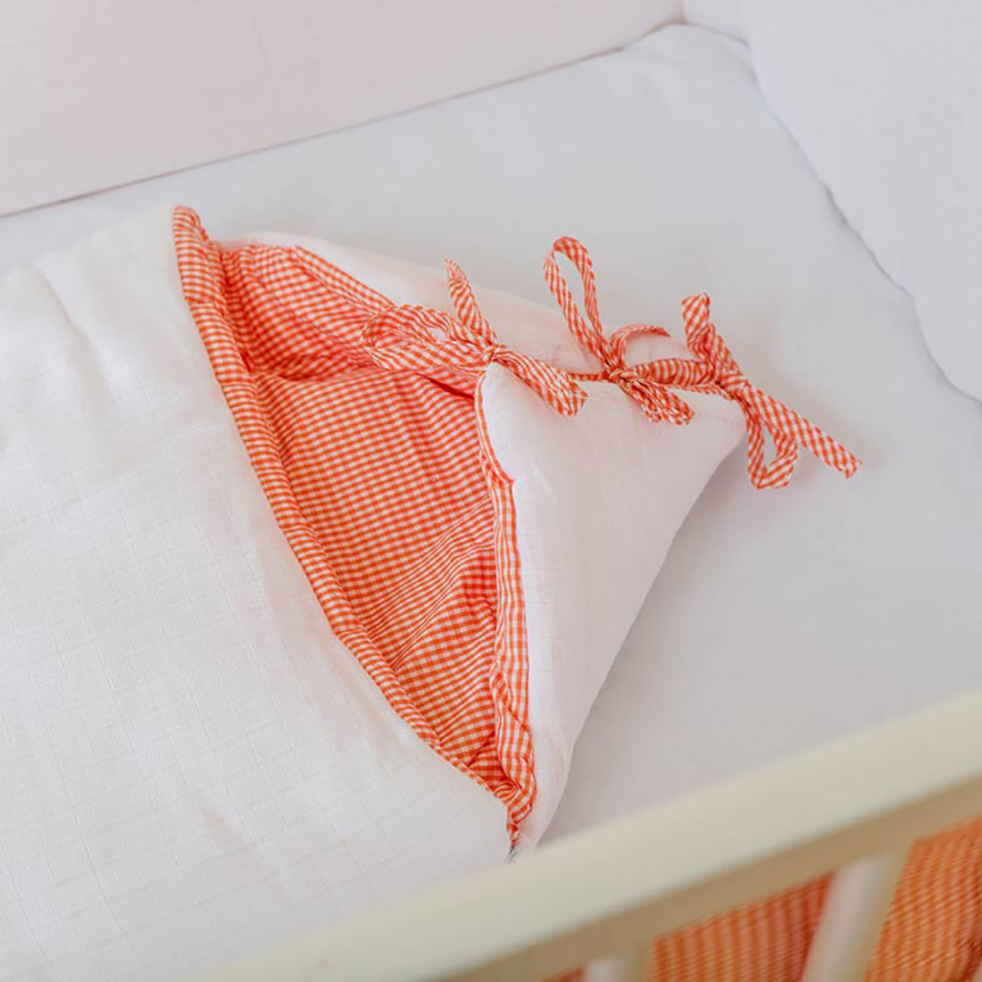 Organik Pamuklu Flama Çantası - Beyaz