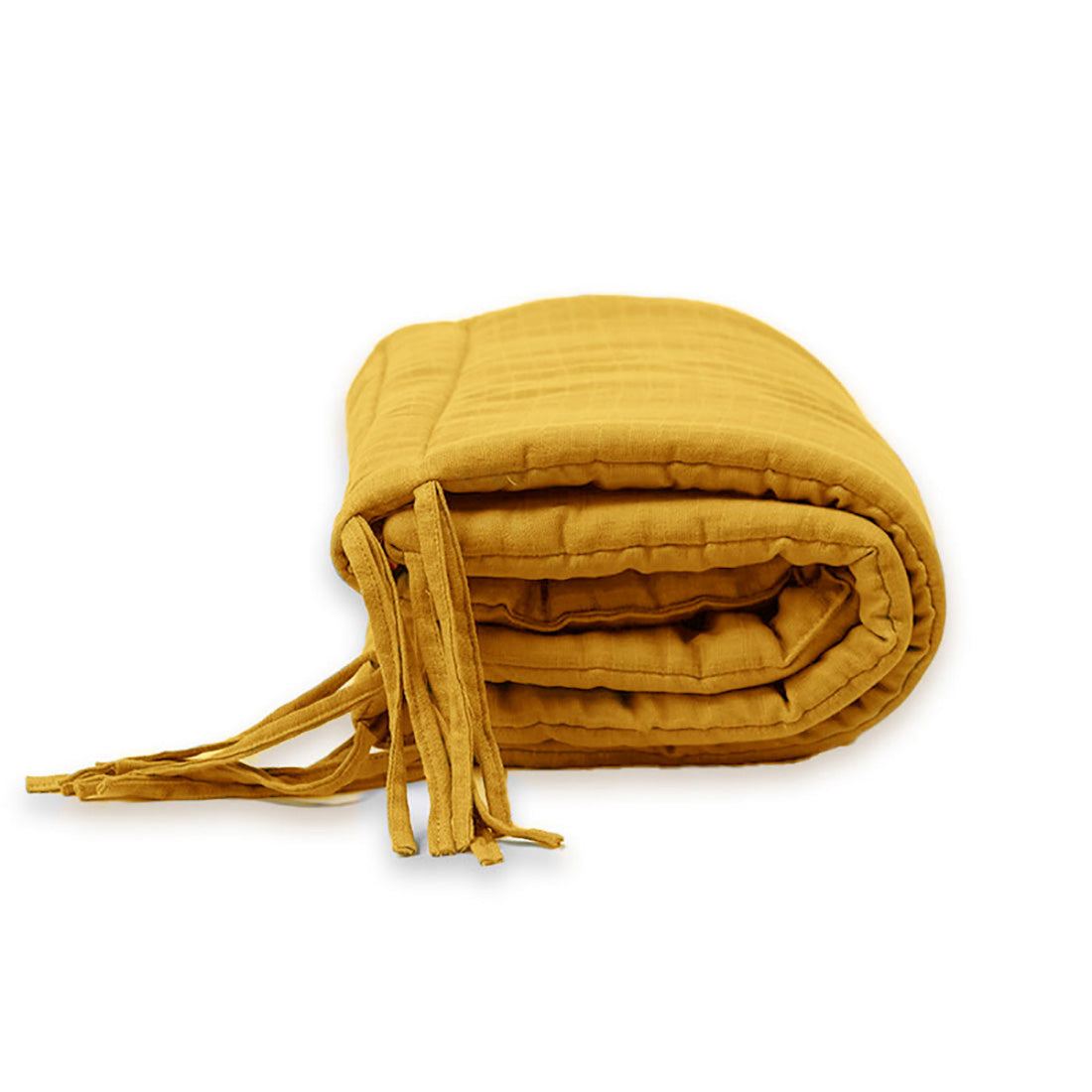 Organik Pamuklu Bebek Yatağı Koruyucusu - Bal