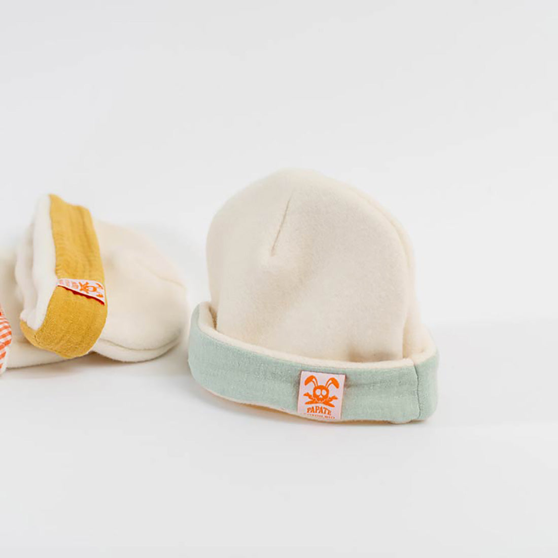 Organik Pamuklu Yenidoğan Şapkası - Yeşil