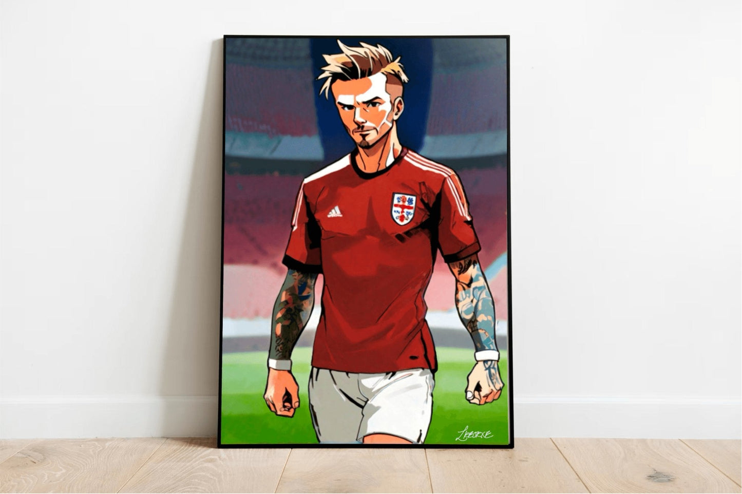 David Beckham Anime Print – Iconic Football Art - mezetto KEOLIX KEOLIX