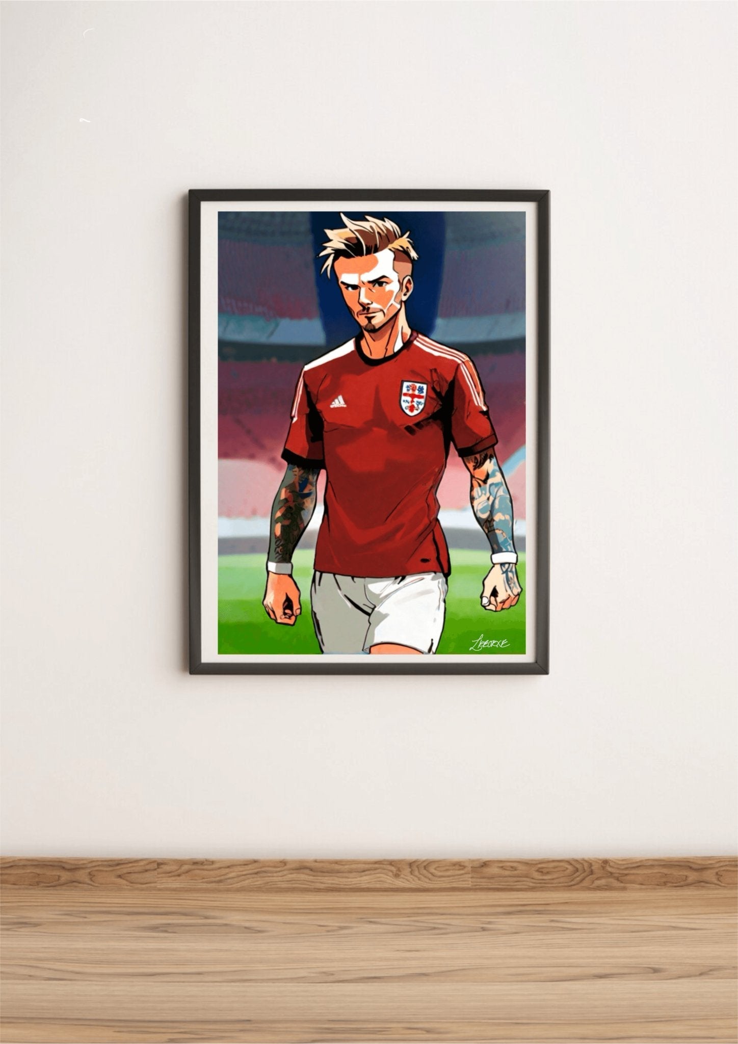 David Beckham Anime Print – Iconic Football Art - mezetto KEOLIX KEOLIX