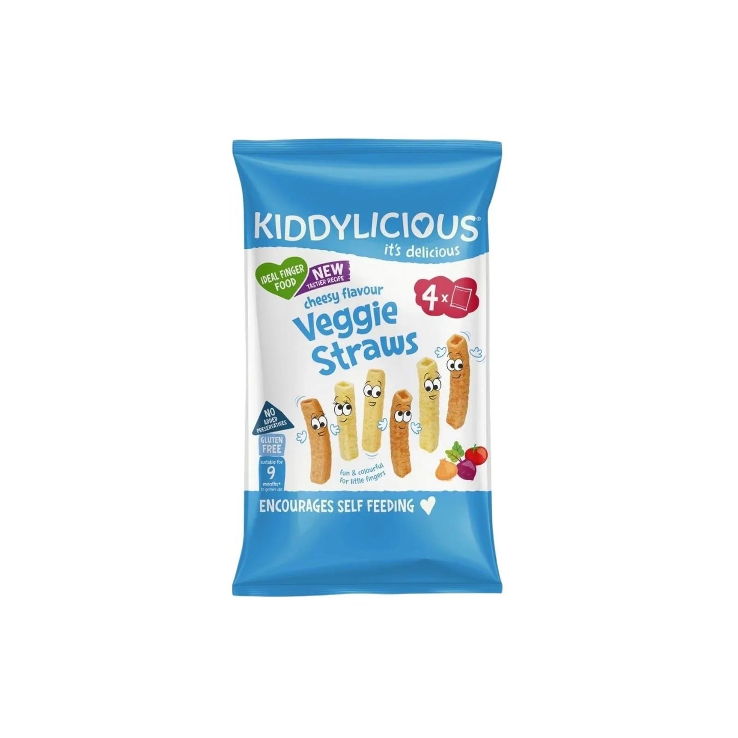 Kiddylicious Cheesy Straws Multi 9+ months 48g (4x12g)