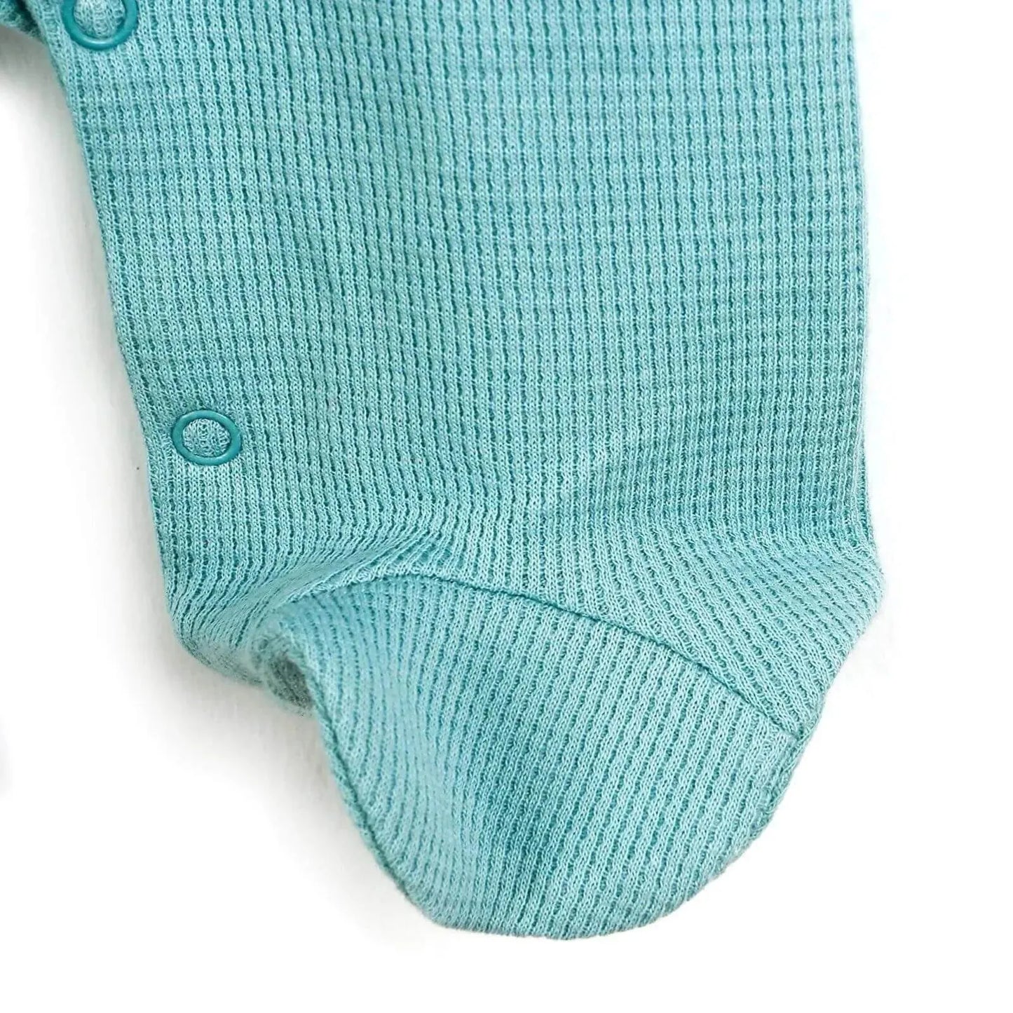 HelloBaby Newborn Polo Collar Romper - Light Blue