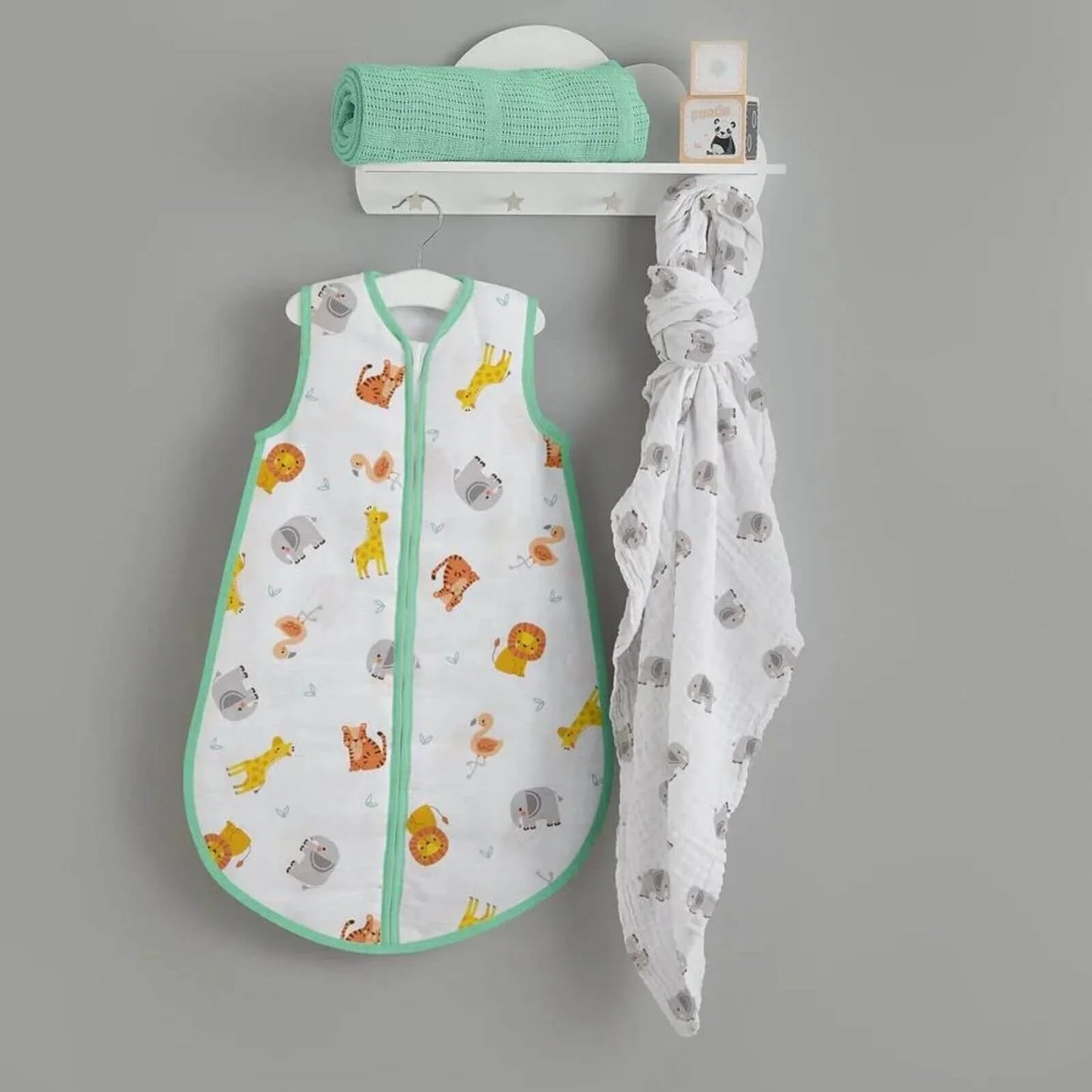 Bloomsbury Mill Jungle Cubs Muslin Sleep Bag