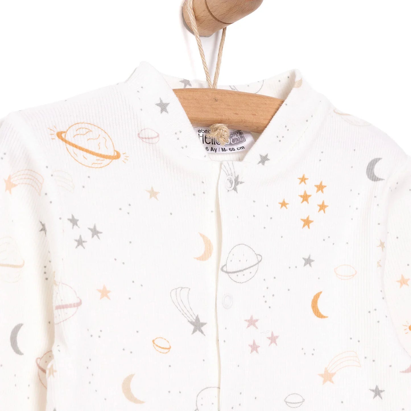 HelloBaby Newborn Boy Jumpsuit - Beige