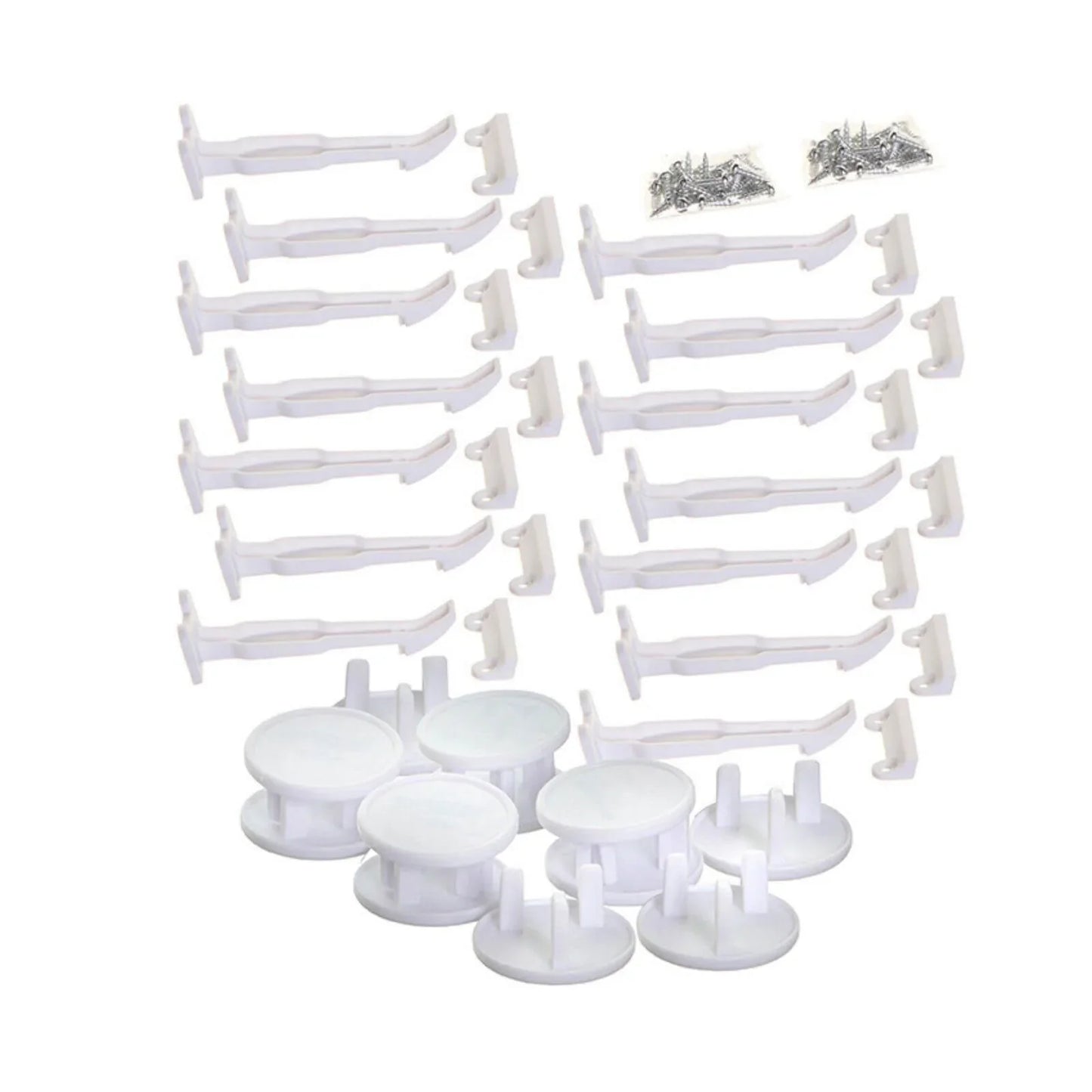 Dreambaby Wide-Grip Safety Catches 14 pcs & Socket Covers 12 pcs