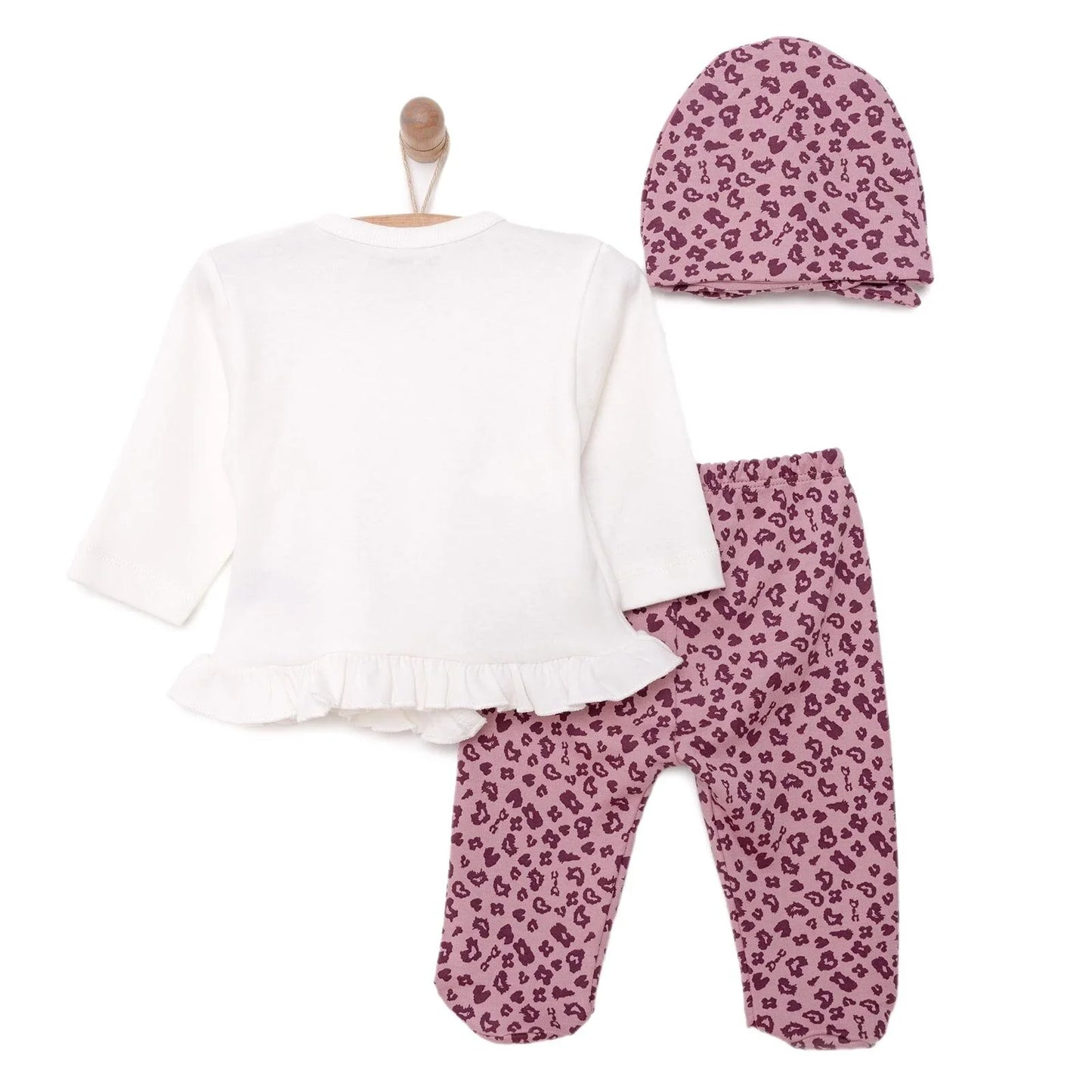 HelloBaby Jumpsuit-Hat - Ecru