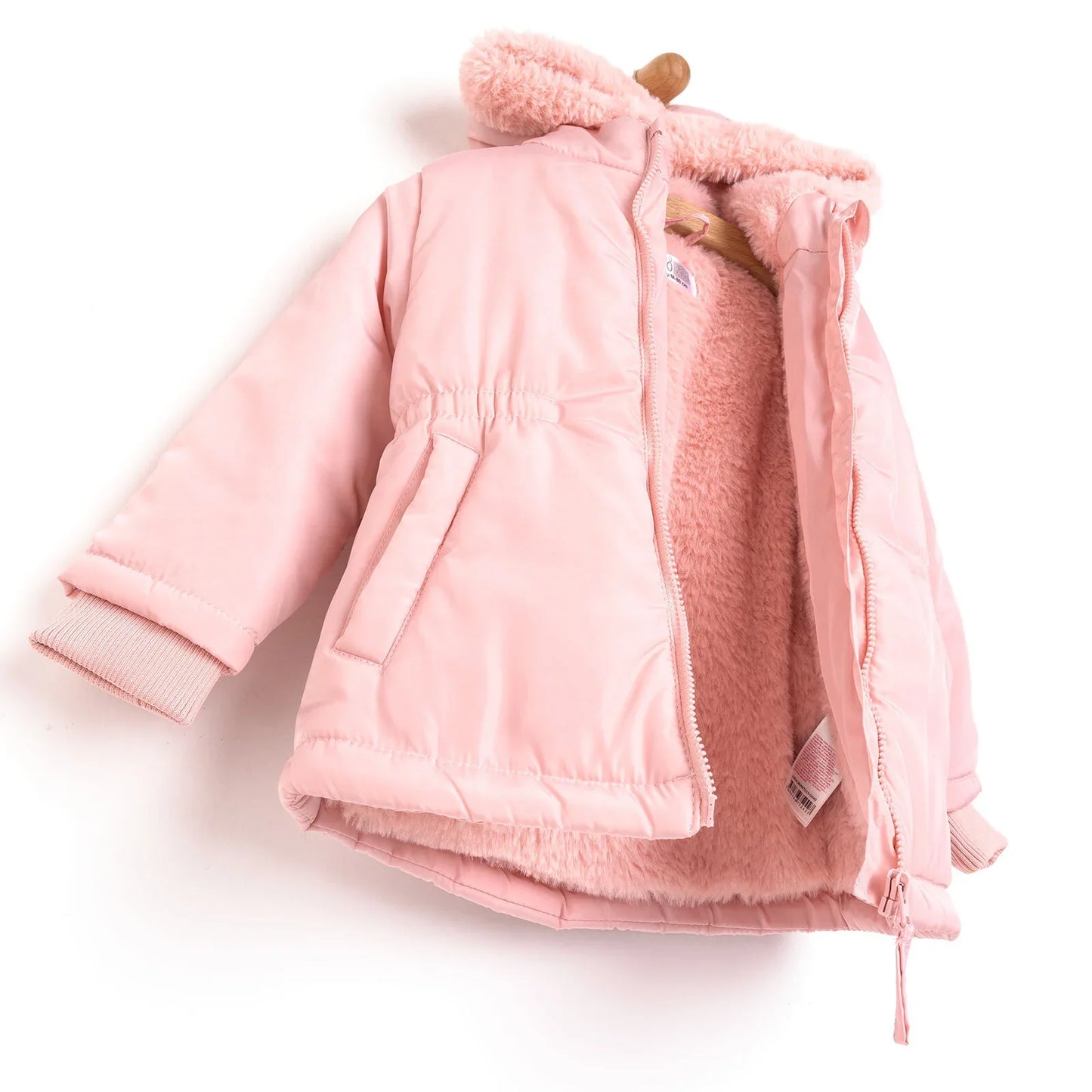 HelloBaby Hooded Coat - Powder