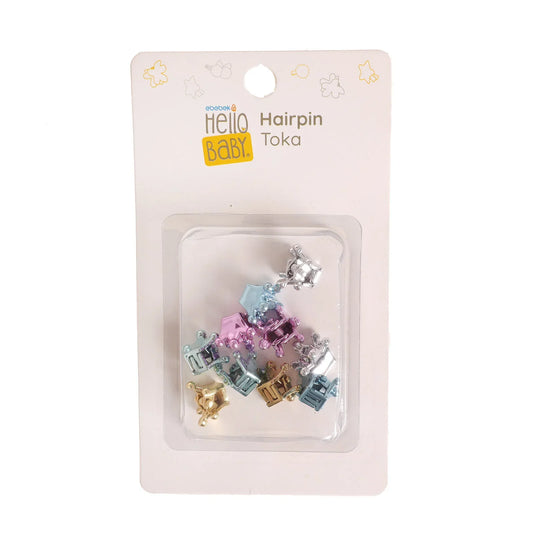 HelloBaby Baby Girl 10 Pcs Hair Clips - Pink