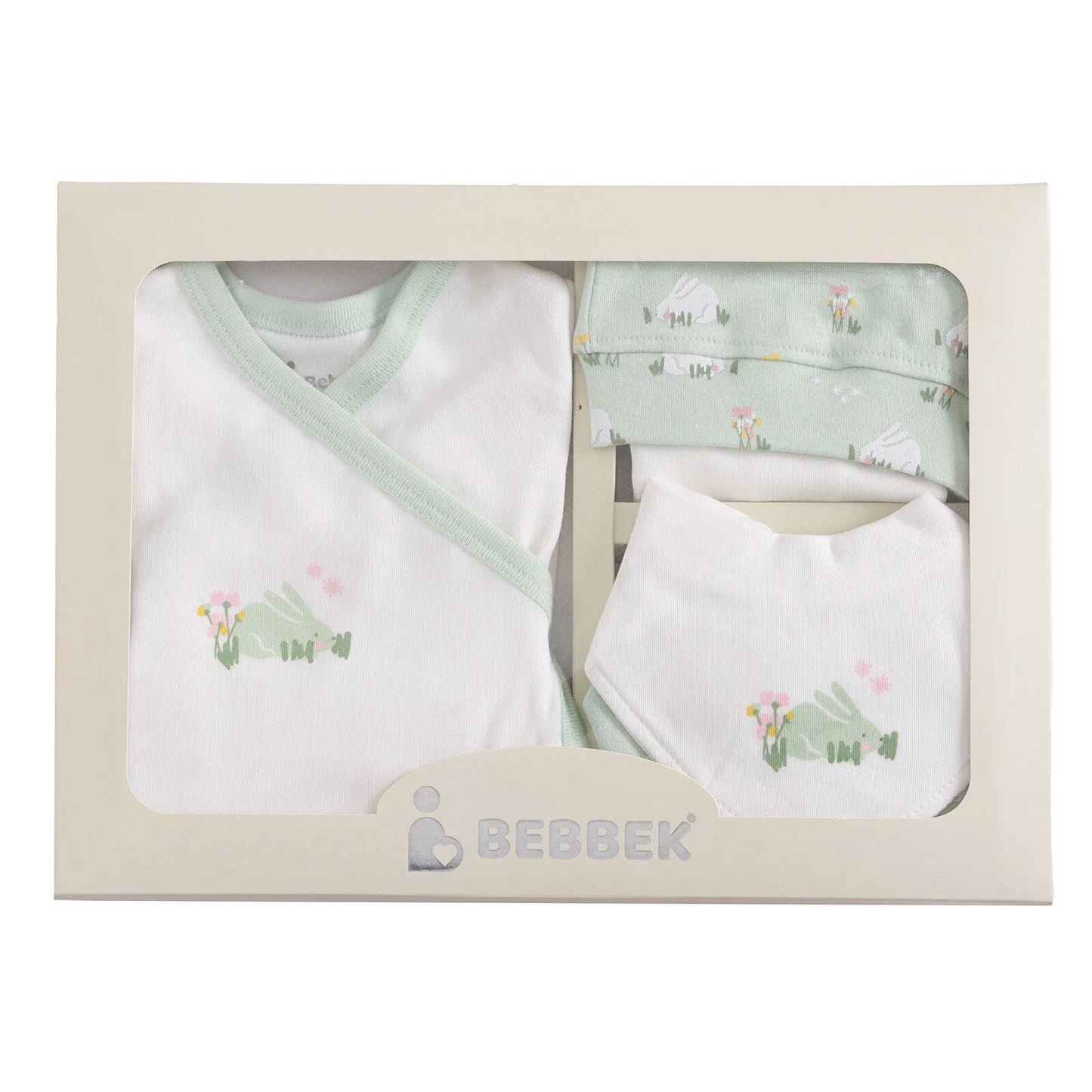 Bebbek Girl Newborn Gift Set 5 pcs - Green