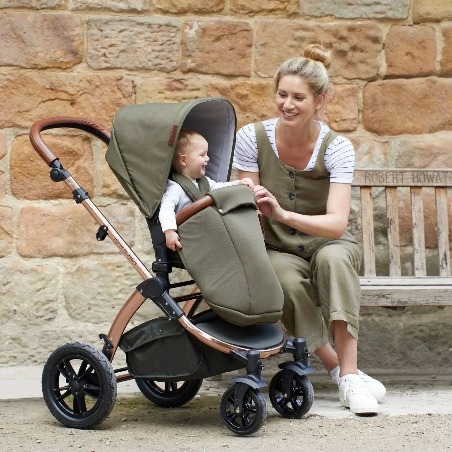 Outlet - Ickle Bubba Stomp V4 2 In 1 Carrycot & Pushchair - Bronze