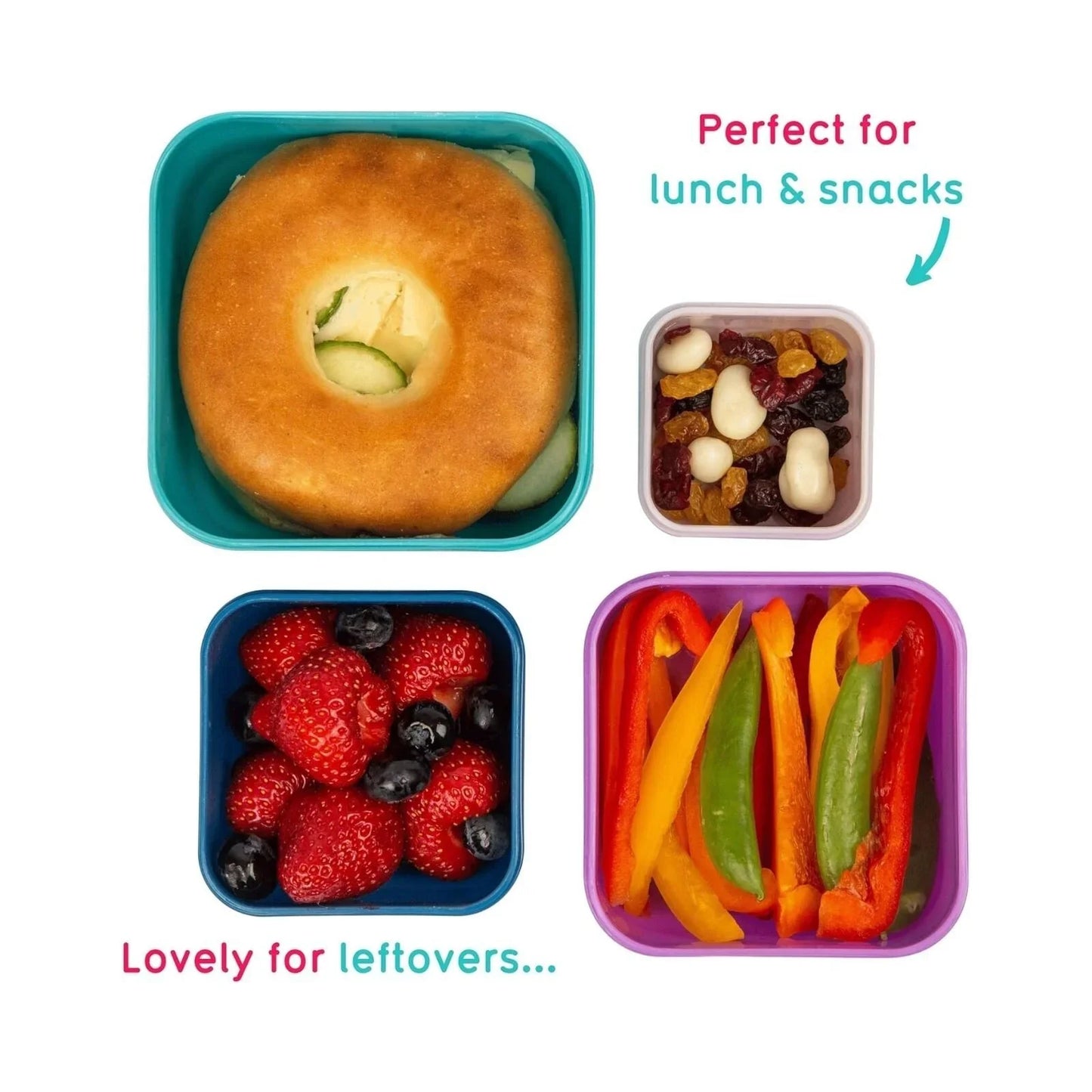 TUM TUM Nesting Snack Pots Pack of 4 - Felicity Fox