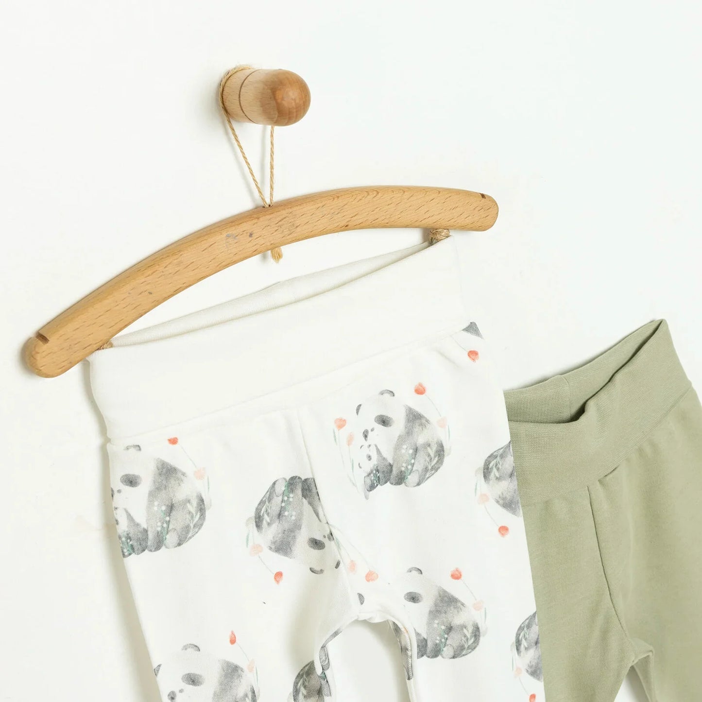 Tiffany 2 Piece Footed Bottom - Green