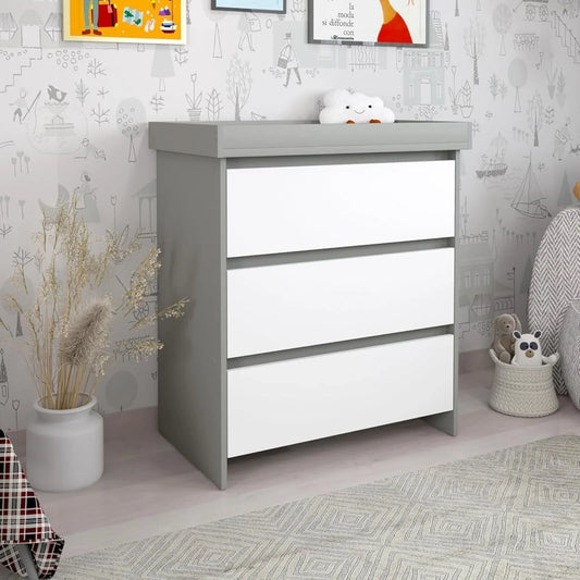 Shefa Kids 880 Baby Changing Unit - Grey/White