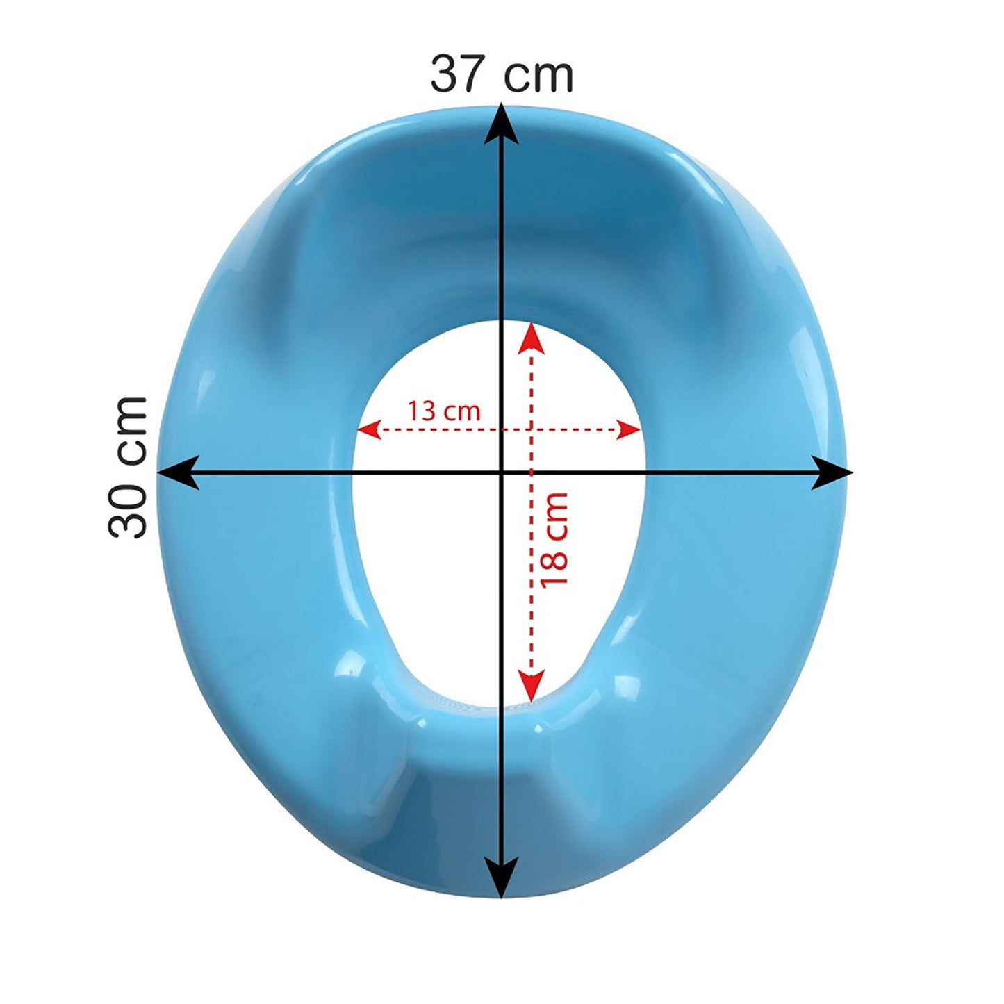 Plastic Toilet Adapter - Blue