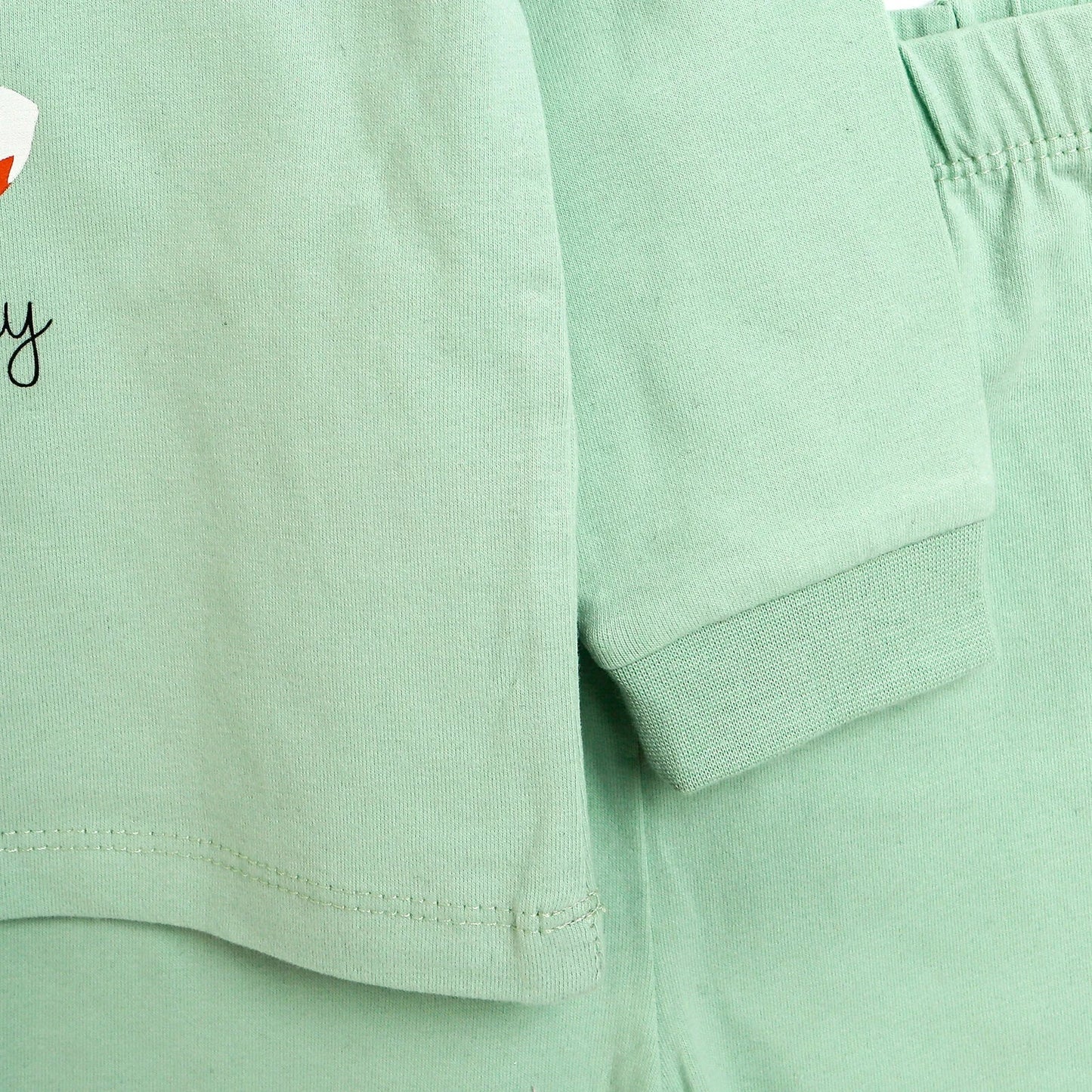 HelloBaby Basic Collared Neck Pyjamas Set - Mint