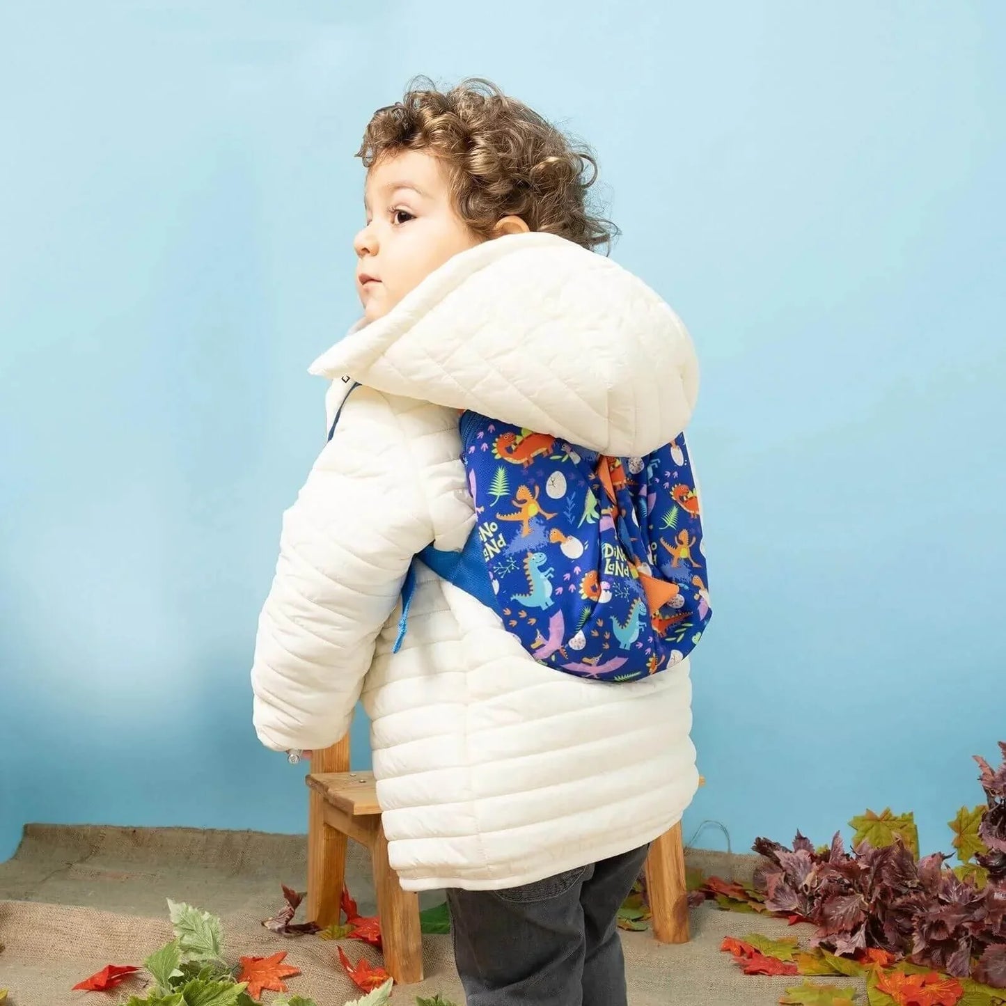 HelloBaby Dinosaur Baby Backpack - Navy Blue