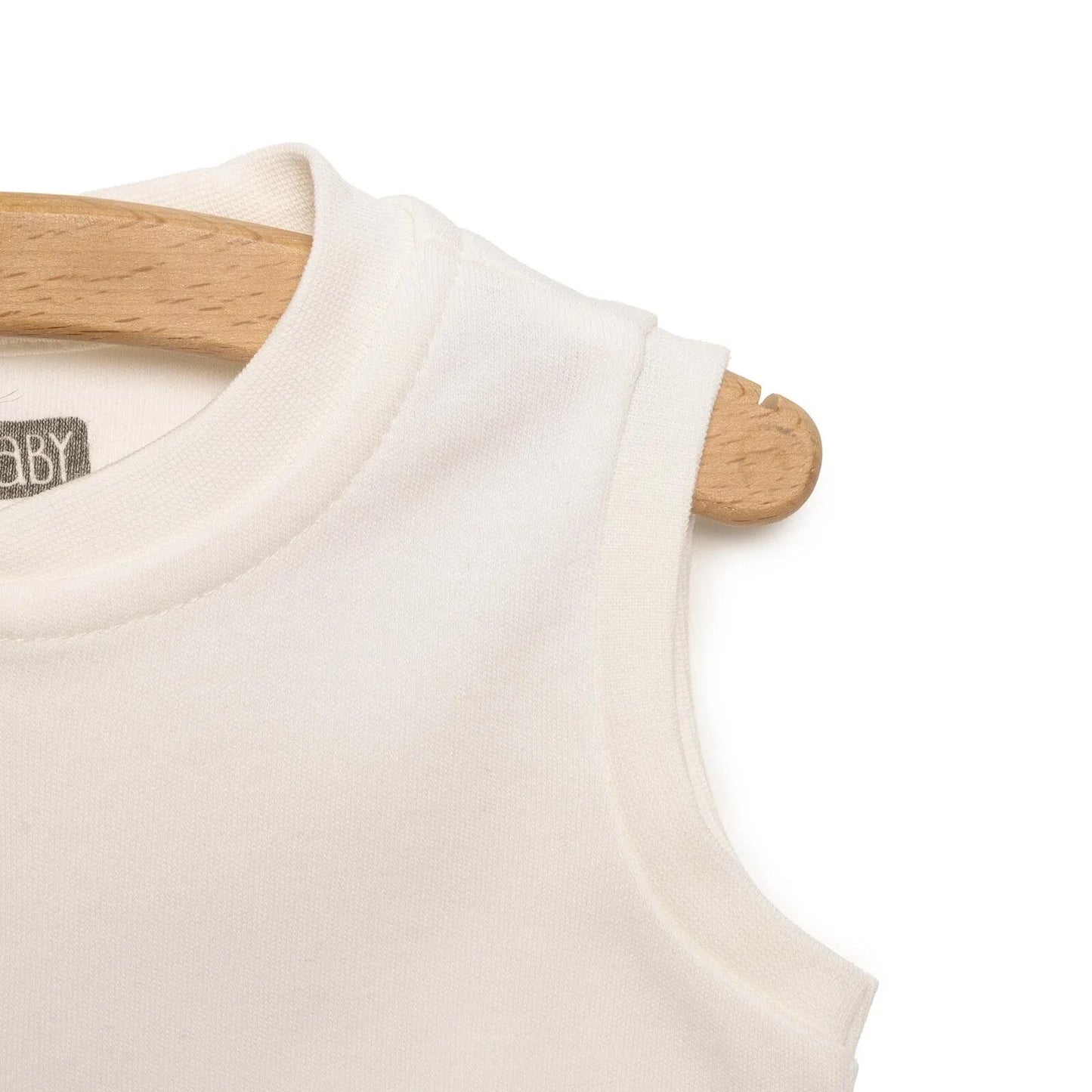 HelloBaby Baby Boy Ribbed Cardigan - Ecru