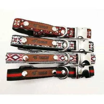 Designer Dog Collar: Personalised & Practical Red Collection-0