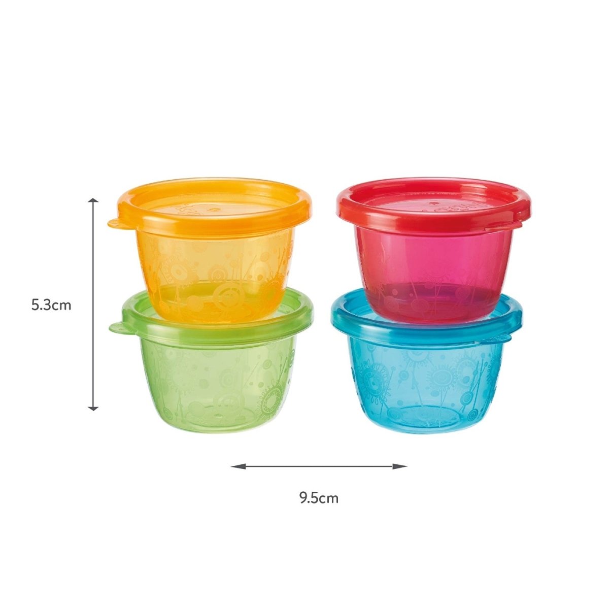 Nuby Food Pots Pack of 4