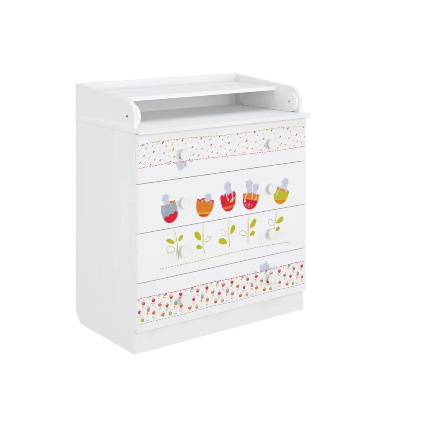 Shefa Kids 800 Changing Dresser - Sleepy Kittens