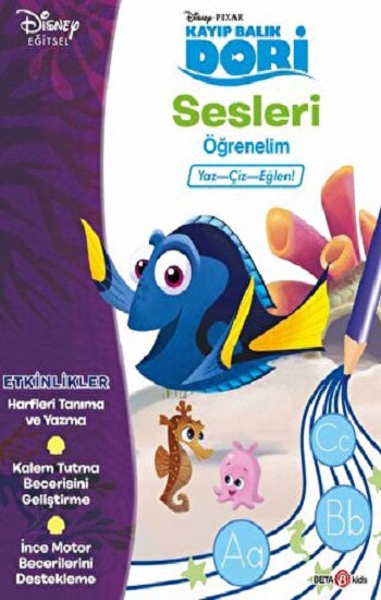 DISNEY PIXAR KAYIP BALIK DORİ ABC'Yİ ÖĞRENELİM NOKTALARI BİRLEŞTİRME