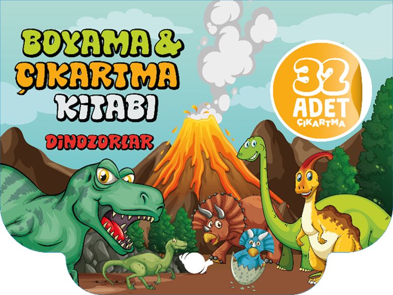 Dinozorlar Boyama und Çıkartma Kitabı