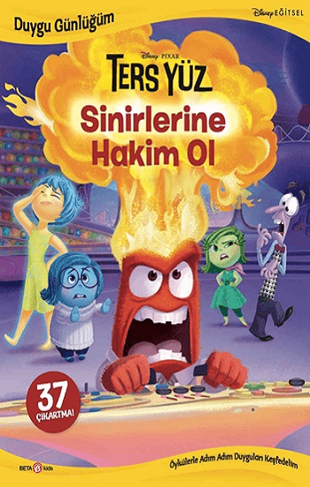 Disney-Duygu Günlüğüm Ters Yüz Sinirlerine Hakim Ol - Beta Kids Kitap