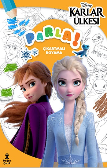 Disney Karlar Ülkesi Parla Çıkartmalı Boyama Kitabı
