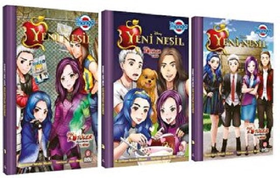 Disney Manga Yeni Nesil Özlü Kötüler Üçlemesi 3 Kitap Set