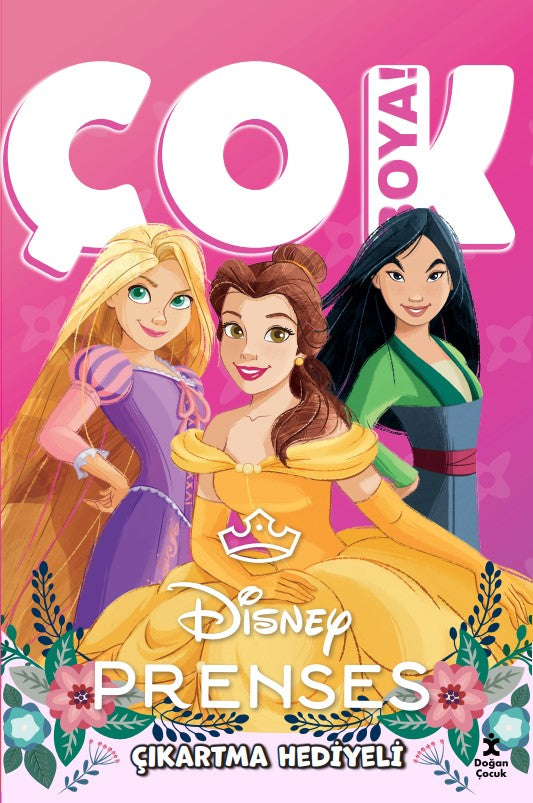 Disney Prenses –  Çok Boya! Çıkartmalı Dev Boyama Kitabı
