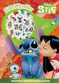 Disney Stiç - Sihirli Renkler Çıkartma Hediyeli Boyama Kitabı