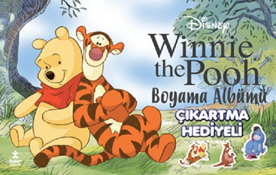 Disney Winnie The Pooh Çıkartma Hediyeli Boyama Albümü