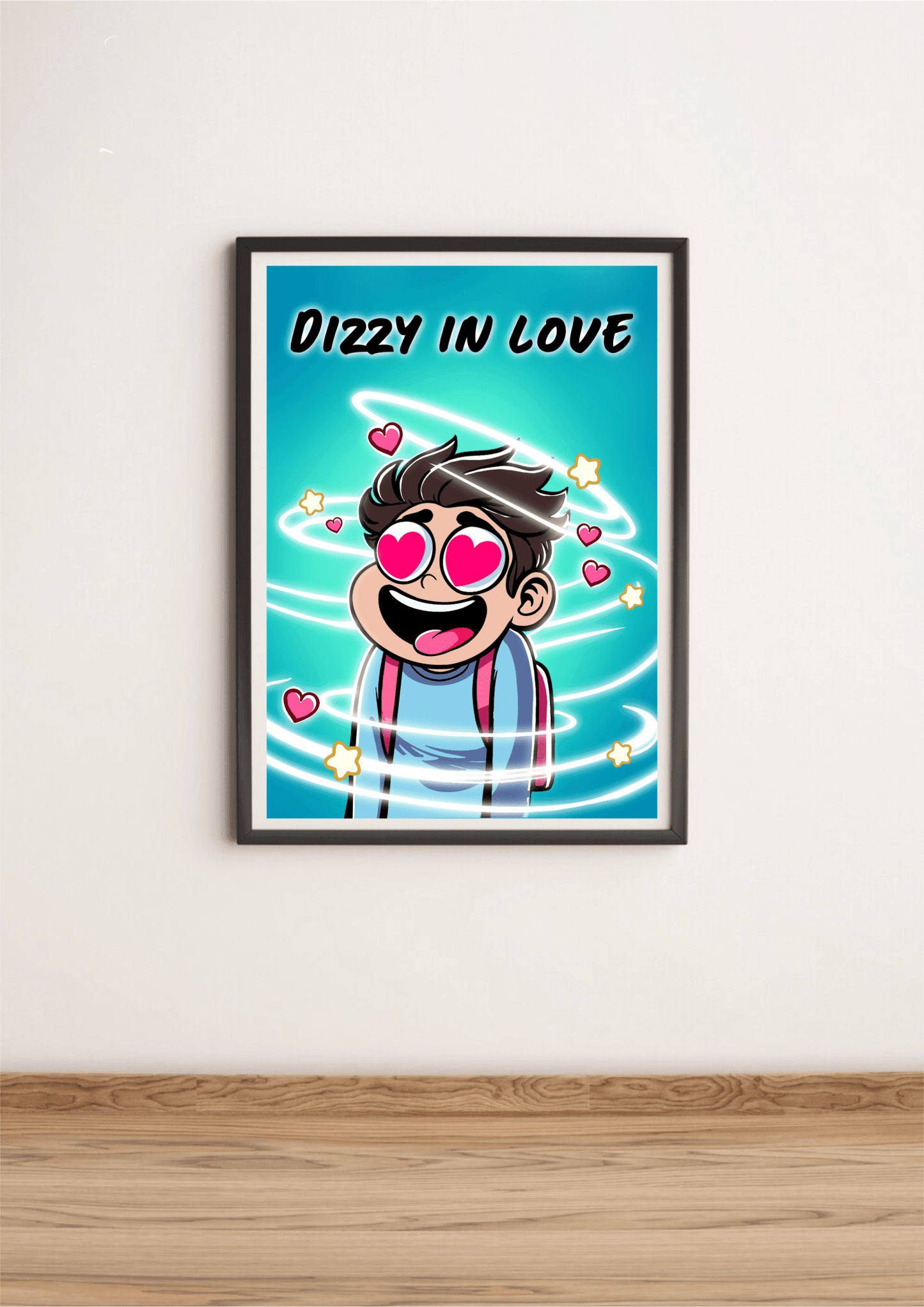 Dizzy in Love Art Print – Whimsical Romance Wall Decor - mezetto KEOLIX KEOLIX