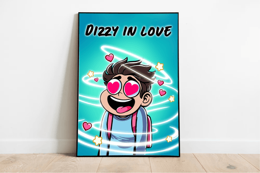 Dizzy in Love Art Print – Whimsical Romance Wall Decor - mezetto KEOLIX KEOLIX
