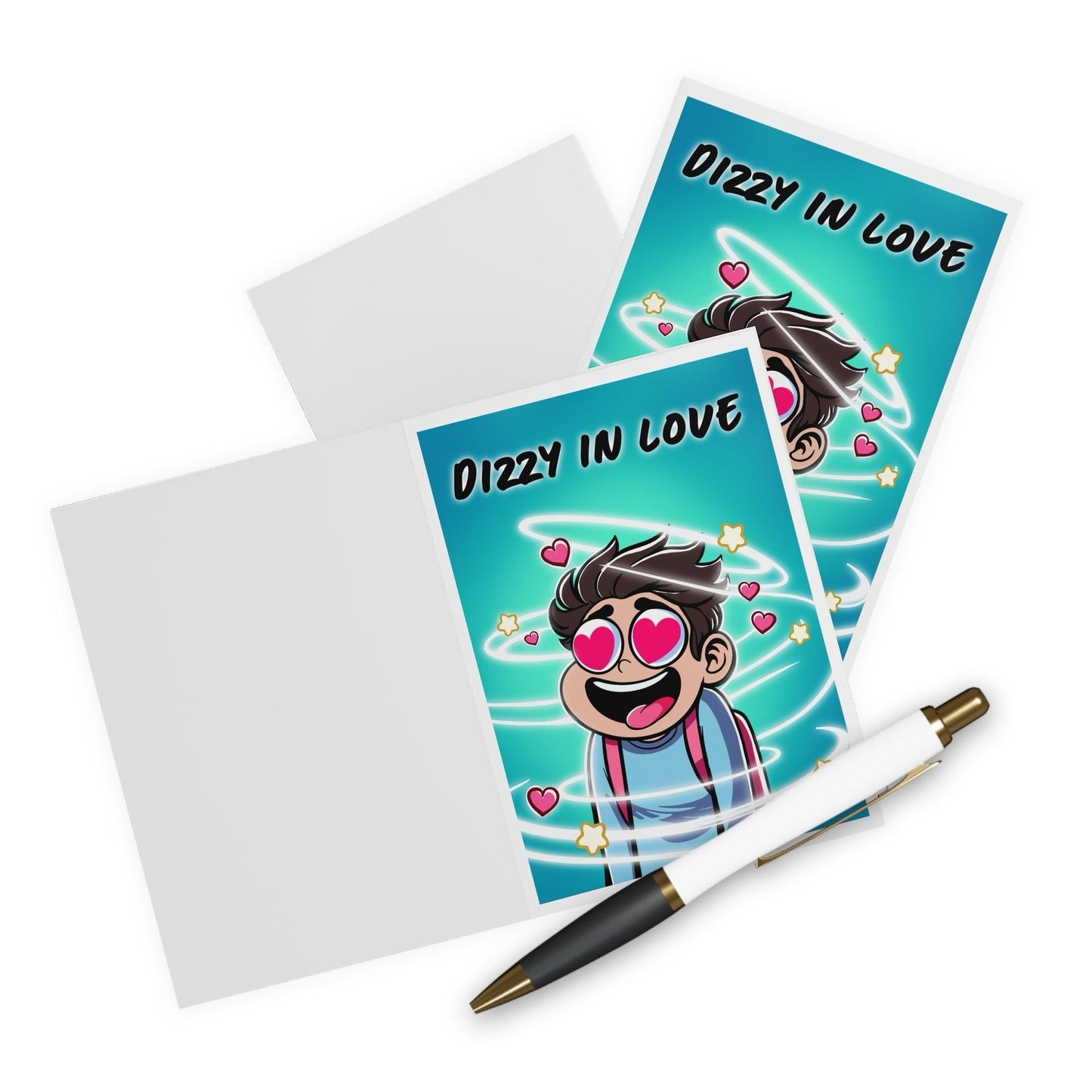 Dizzy in Love Card – Cute Funny Valentine’s or Anniversary Card - mezetto KEOLIX KEOLIX