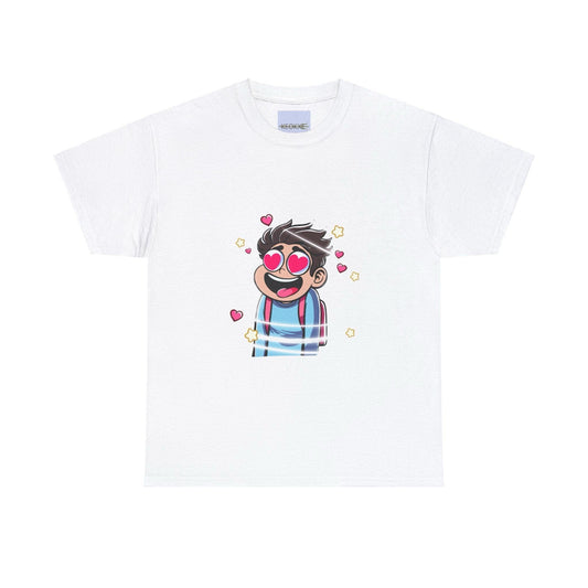 Dizzy with Love T-Shirt | Whimsical Cartoon Heart - Eyes Tee - mezetto KEOLIX KEOLIX