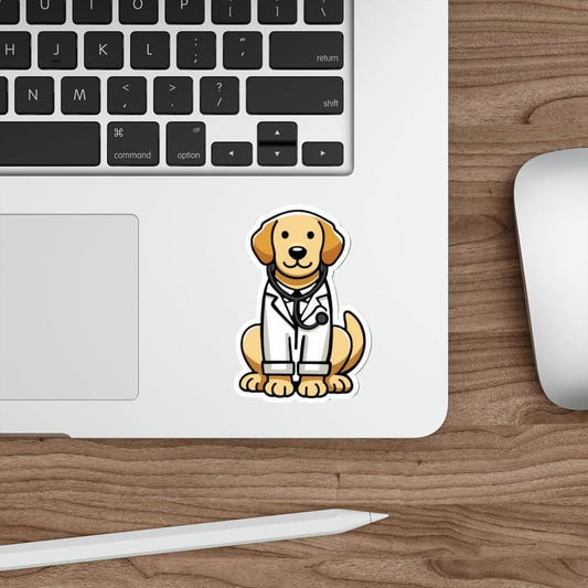 Doctor Dog Vinyl Sticker – Waterproof Cartoon Pet - mezetto KEOLIX KEOLIX