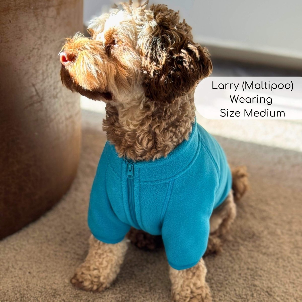 Dog Fleece Coat - Blue - mezetto PupClub Couture PupClub Couture