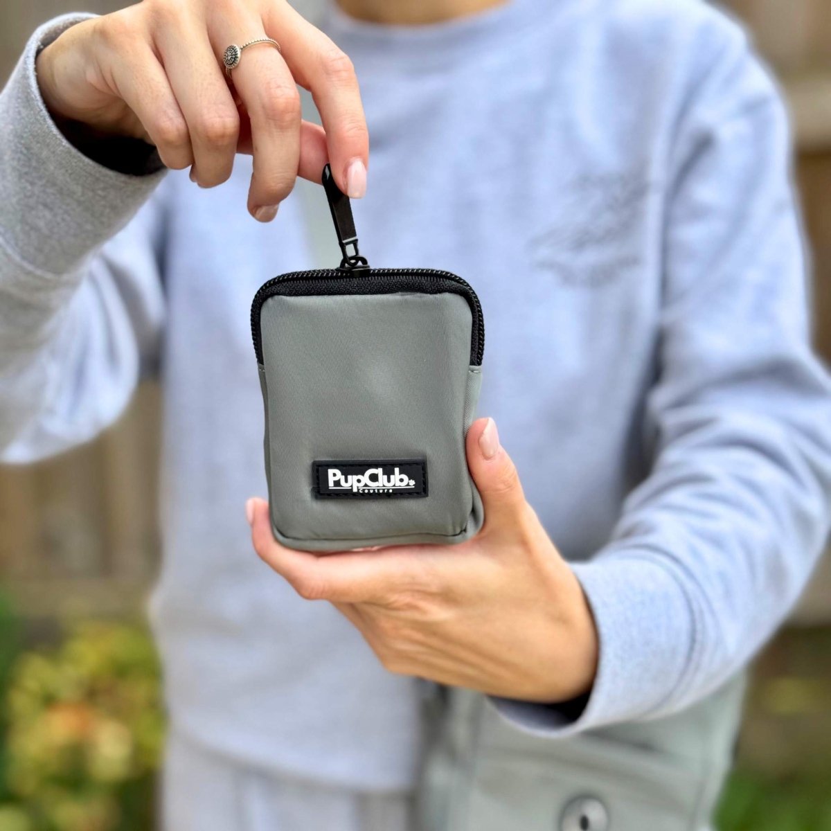 Dog Treat Pouch - Grey - mezetto PupClub Couture PupClub Couture