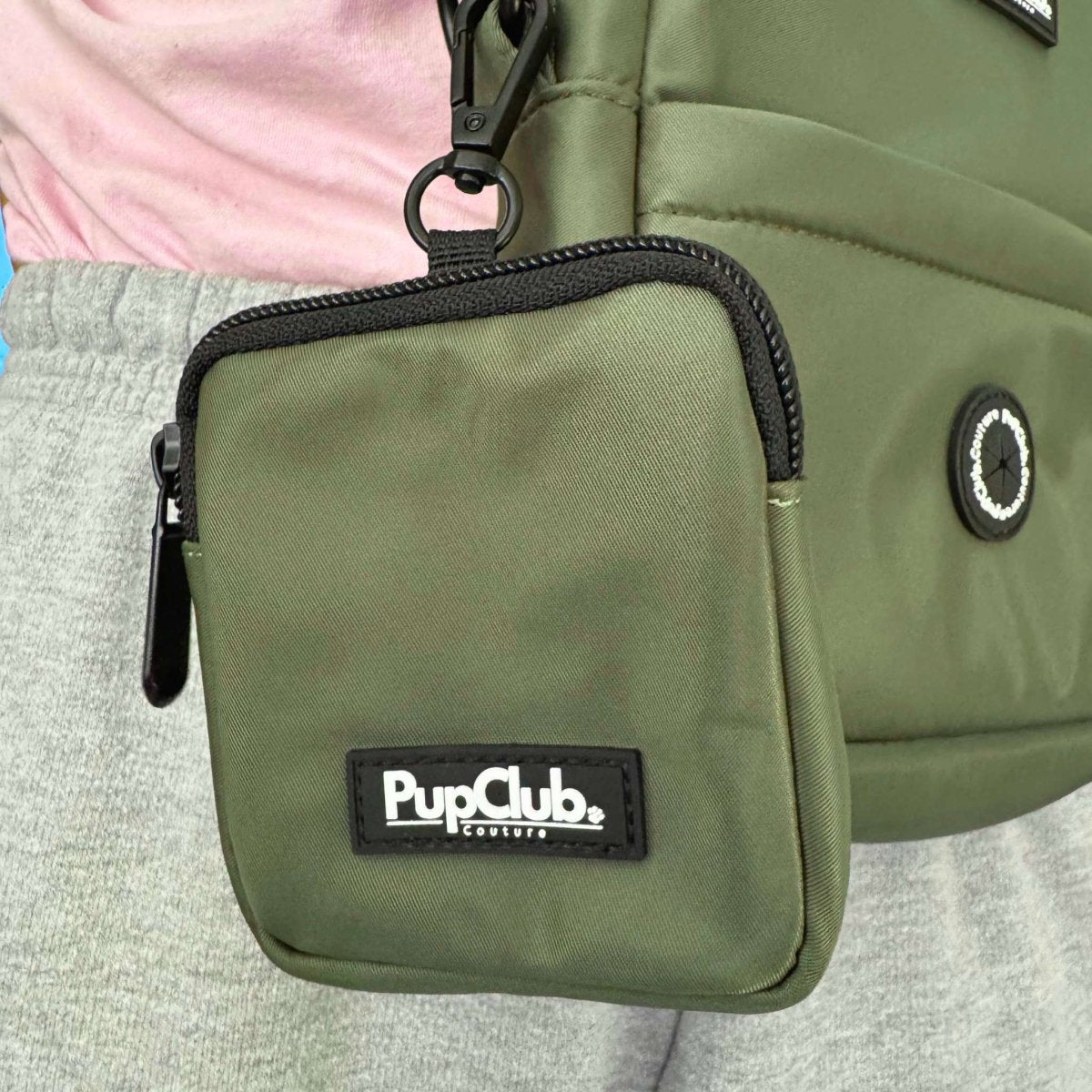 Dog Treat Pouch - Khaki Green - mezetto PupClub Couture PupClub Couture