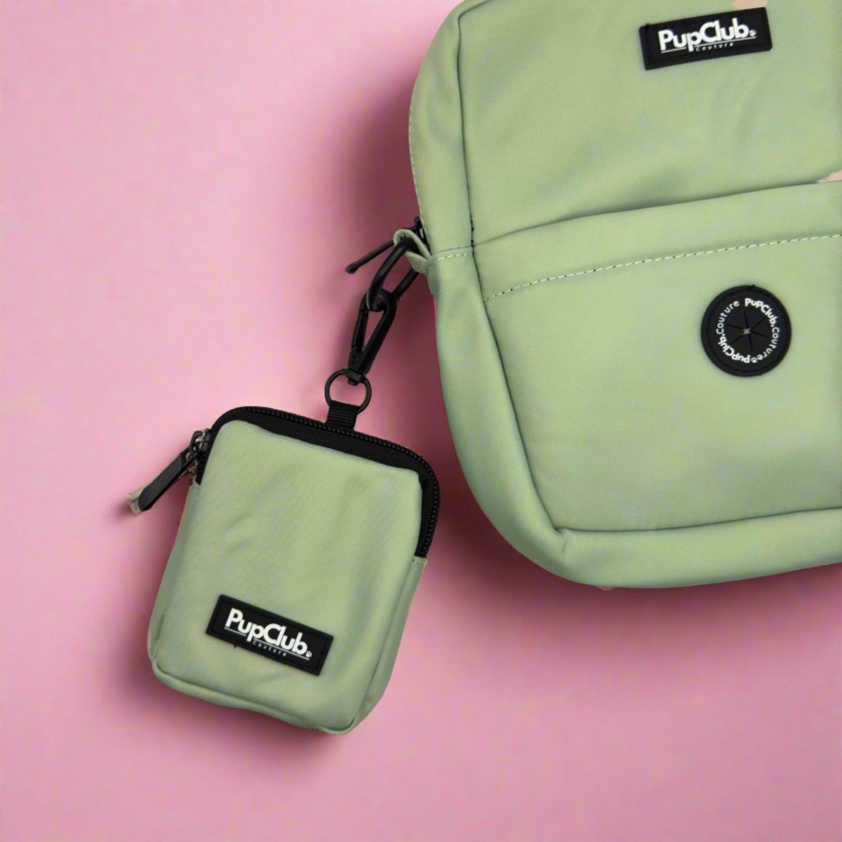 Dog Treat Pouch - Sage Green - mezetto PupClub Couture PupClub Couture