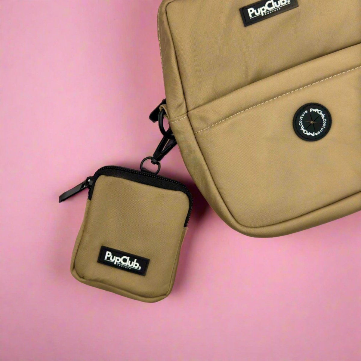 Dog Treat Pouch - Tan - mezetto PupClub Couture PupClub Couture