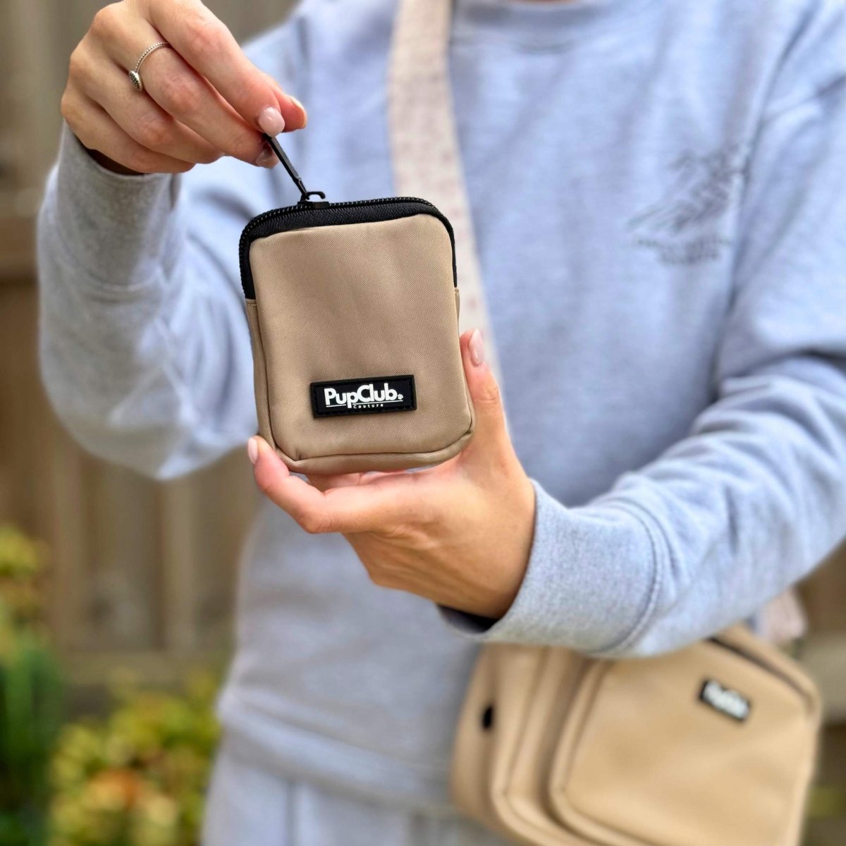 Dog Treat Pouch - Tan - mezetto PupClub Couture PupClub Couture