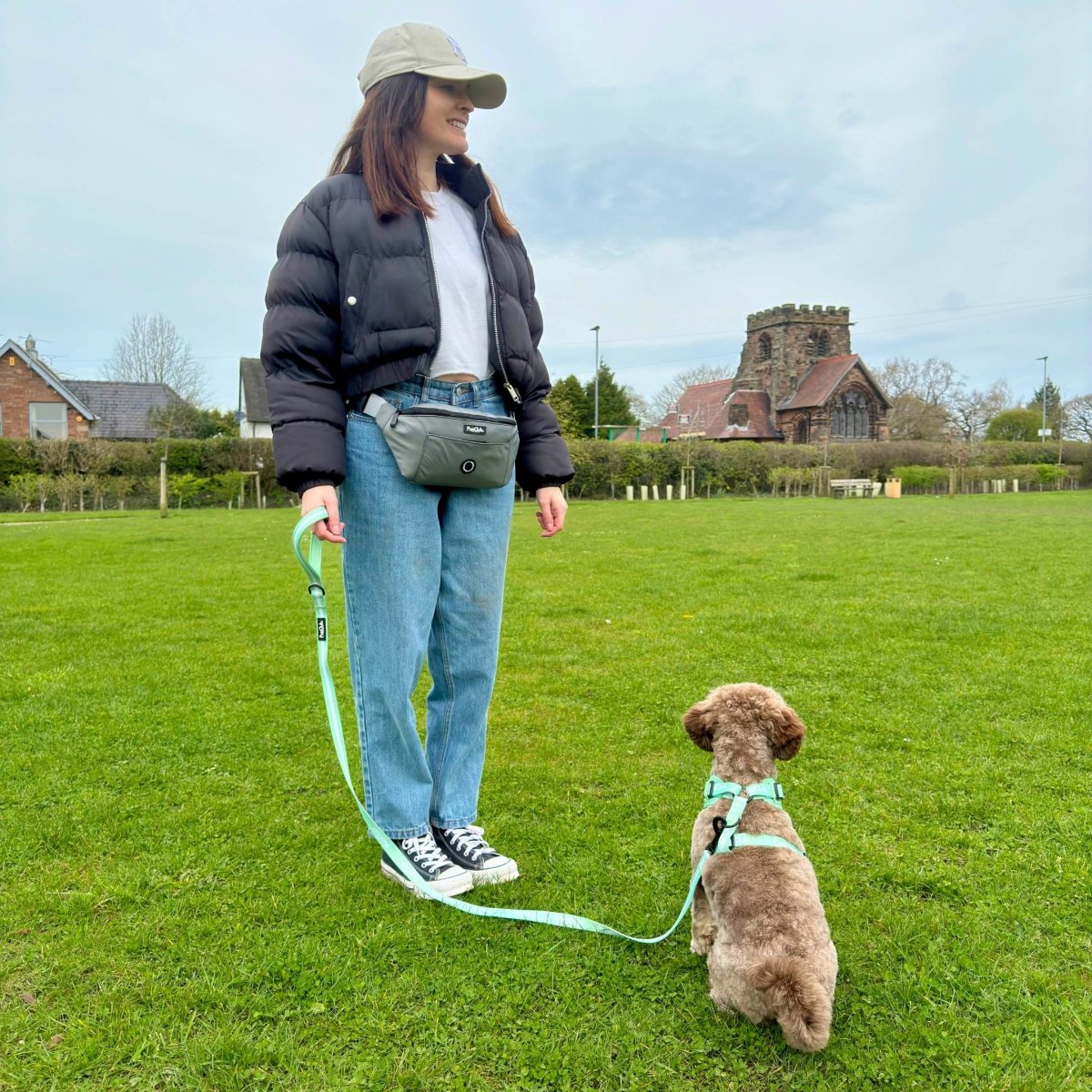 Dog Walking Bum Bag - Grey - mezetto PupClub Couture PupClub Couture