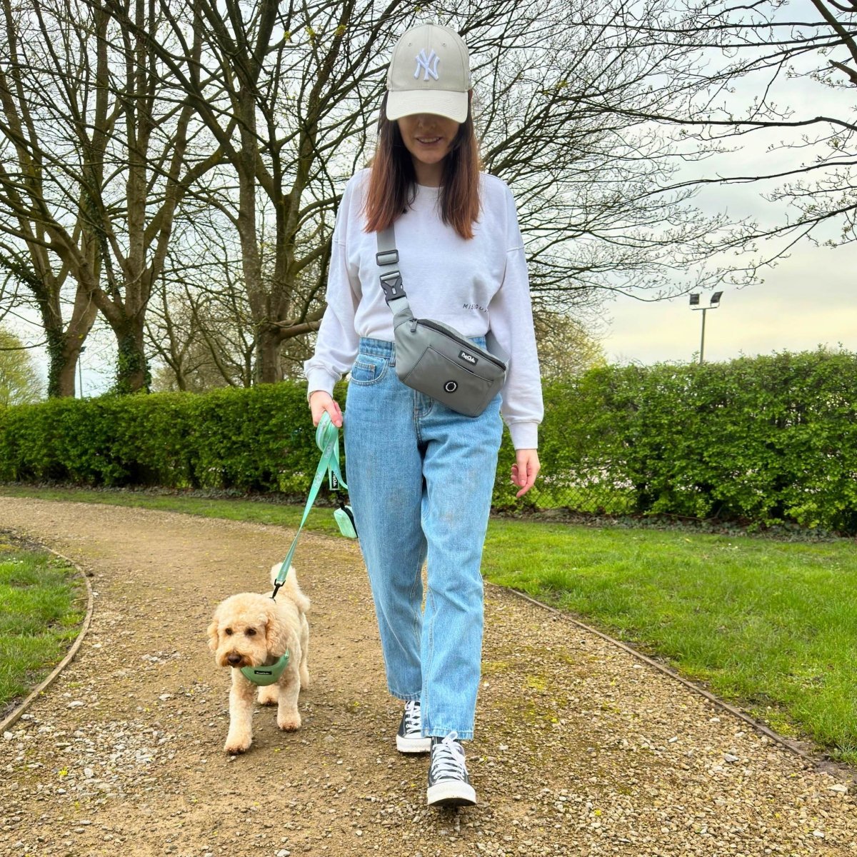 Dog Walking Bum Bag - Grey - mezetto PupClub Couture PupClub Couture