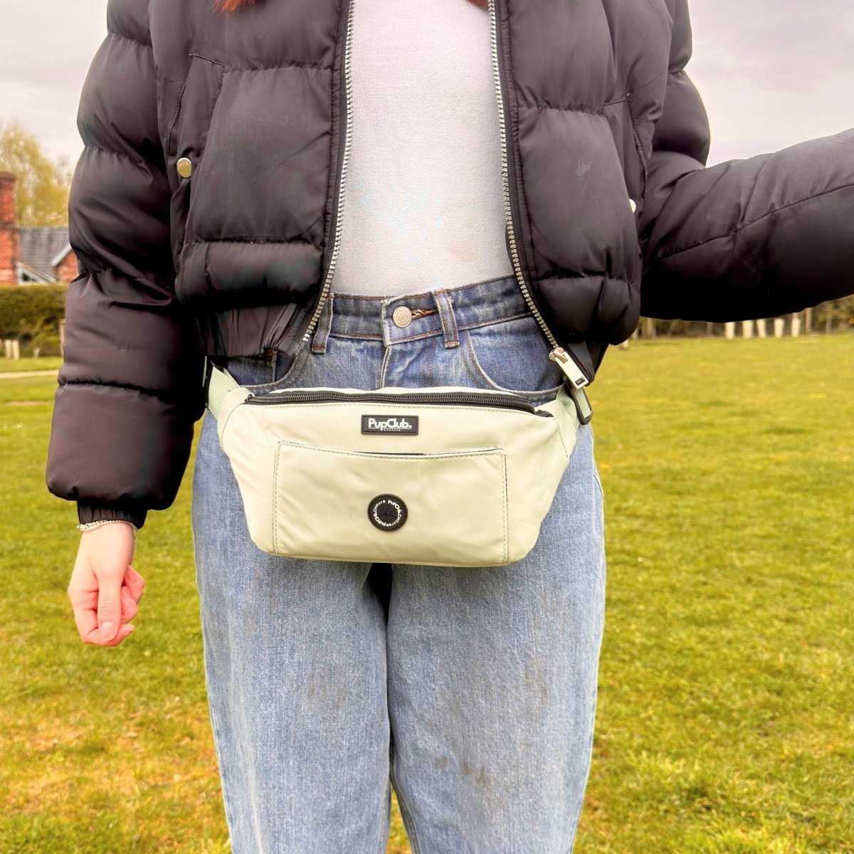 Dog Walking Bum Bag - Sage Green - mezetto PupClub Couture PupClub Couture